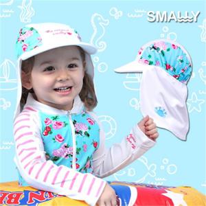 [스몰리](스몰리)유아 아동 UPF50+ 차단 CT플랩캡 프렌치플라워