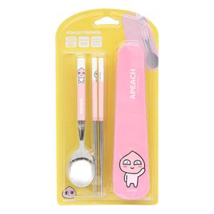 카카오프렌즈 수저케이스세트 [진공주니어스텐-어피치-KF2228]