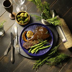 [로얄베일] 9인치 원형 캐서롤_블루