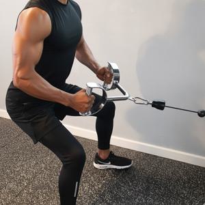 이고진 웨이트 손잡이 케이블 그립 듀얼 퍼포우즈바 TL145 1개 홈짐 케이블머신 시티드로우 랫풀다운