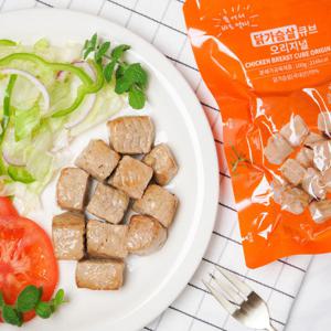 아침 실온보관 바로먹는 큐브닭가슴살 오리지널맛 10팩