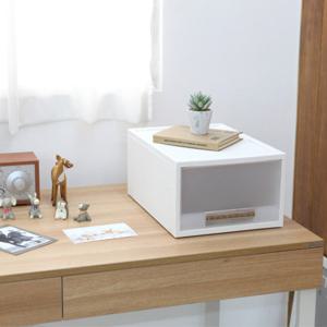 화인 스텝리빙박스 옷장정리함 27(2호) 반투명 화이트