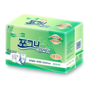 포그니 성인용 골드 일자형 소변패드 30매 천연펄프 기저귀
