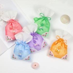 [박씨상방] 모시 귀자수 복주머니중C