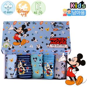 [아동팬티] 디즈니 미키마우스 삼각_5매 남아 omp004 키즈팬티