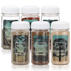 하와이안키친 양념통(화이트) 6P+스티커 8종