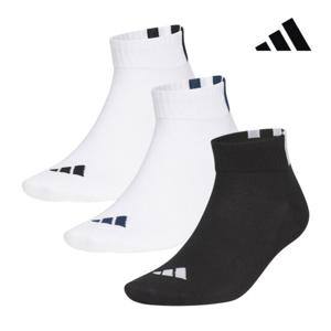 아디다스 퍼포먼스 3선 스포츠 남성 발목 양말 1족