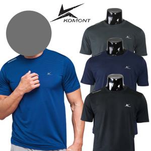 코몽트 스트라이프 기능성 냉감 반팔티셔츠 단체 작업