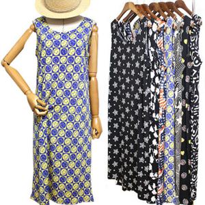 해피통통 빅사이즈 아이스원피스 루즈핏 롱 바캉스옷 여름원피스