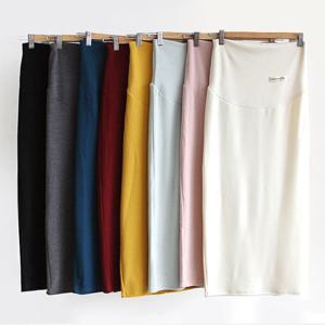 J.셀린트임스커트- 봄가을 임부복 뒷트임 미디 치마