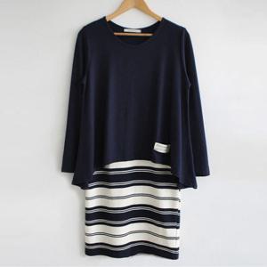 수유복 T.덴깡단가라이중덮개원피스 빅사이즈 외출용