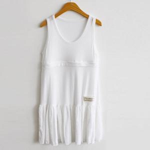 T.레이온셔링수유나시원피스- 지퍼 레이어드 수유복