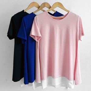 F 쿨 레이어드 수유티 임산부 수유복 빅사이즈 임부복