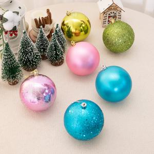 [10개입] 믹스볼 80Ø[mm] 2컬러 크리스마스 트리 볼 오너먼트 장식
