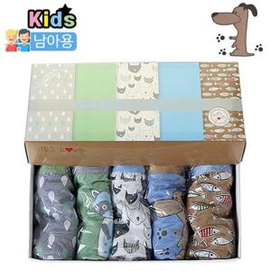 [아동팬티] K-L15-4 남삼각 5매/남아팬티/유아팬티
