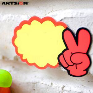 아트사인 쇼카드3999 V자손_공백/POP카드/손글씨/안내판/가격표/알림판