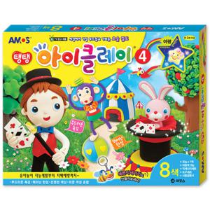 아모스 아이클레이 4호/탱탱아이클레이/칼라점토/컬러점토/찰흙/