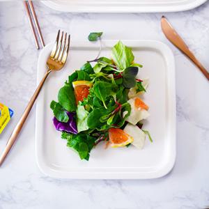 레트로모던 브런치 접시 사각3호