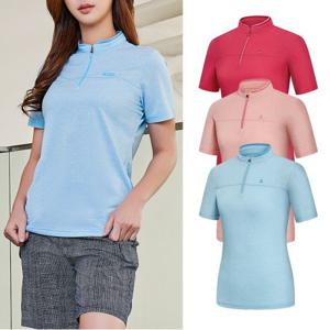 콜핑 하이쿨 흡습속건 여자 등산 냉감 반팔 티셔츠