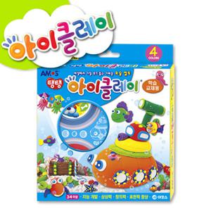 아모스 아이클레이 학습교재용/탱탱아이클레이/점토/칼라점토/컬
