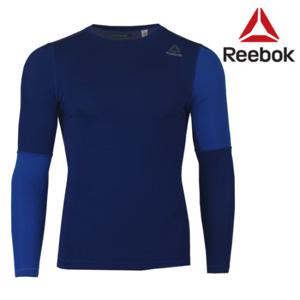 리복 남성 ACTVCHL LS  컴프레션 티셔츠 - BR9573