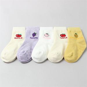 [주크]H과일믹스 중목(5켤레) 아동양말 유아양말 아기양말 신생아양말 양말세트 남아양말 여아양말