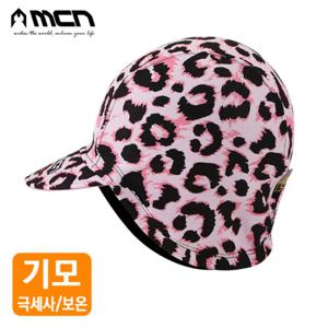 MCN 방풍모자 핑키레오파드 방한모자 겨울이어커버