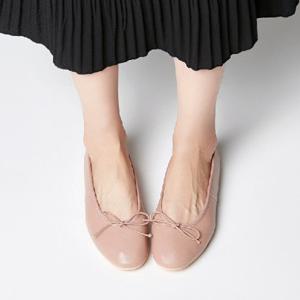 [블루피오레] 양가죽 리본 플랫슈즈 BFS565