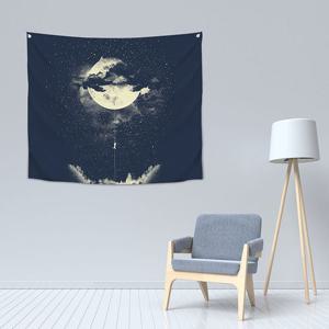 상상후 풀문 패브릭포스터 150x130cm 가리개 커튼 풍경