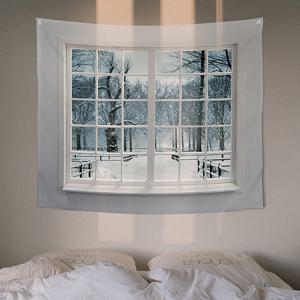 상상후 겨울이야기 패브릭포스터 150x130cm 가리개 커튼 창문