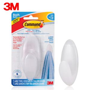 3M코맨드 욕실타올걸이 대/코맨드훅/벽걸이/다용도훅/코멘드/벽고리/옷걸이/주방걸이용훅/전선용훅
