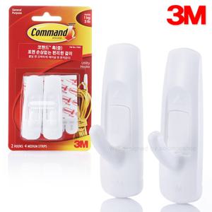 3M코맨드훅 중 17001/벽걸이/다용도훅/코멘드/벽고리/옷걸이/주방걸이용훅/전선용훅/수건걸이