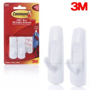3M코맨드훅 소 17002/벽면손상없는편리한걸이/벽걸이/다용도훅/코멘드/벽고리/옷걸이/주방걸이용훅/전선용훅/수건걸이