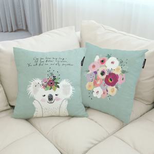 상상후 아기방꾸미기 예쁜쿠션 45x45cm 피카부애니멀 B_부케