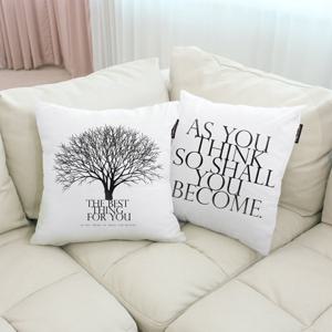 상상후 인테리어 쇼파쿠션 45x45cm 리마인드 나무