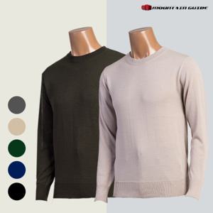 [마운틴가이드]봄,가을,겨울 등산복/울 니트 긴팔티 JPM-R93-200
