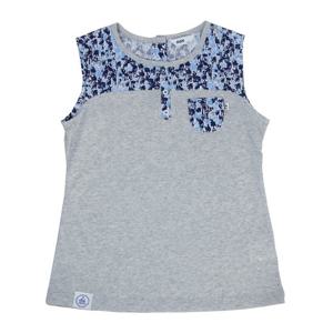 [ASK 주니어]프렌치까페배색 민소매 티셔츠(JU2STT444FL/멜린지