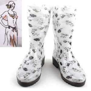 [니나스파리]구두반지핸드백 Girl 롱레인부츠(3S286)