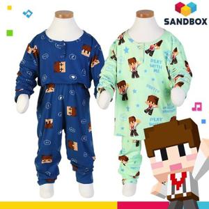 [아동잠옷] 샌드박스 도티잠뜰 DTY 아동 상하세트/정품/피치기모