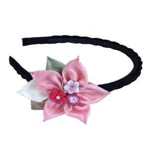 [더예한복]더예한복 QT 4-48 별꽃분홍 머리띠 여아용