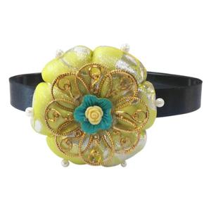 [더예한복]더예한복 QT 4-51 족두리그린 머리띠 여아용