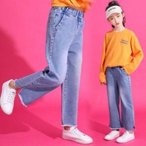 아동 주니어의류 여아데님통바지 청팬츠 초등학생2922