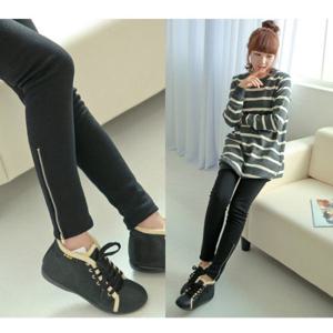 안감 밍크털 T. 털기모 지퍼레깅스 겨울 임부복 바지