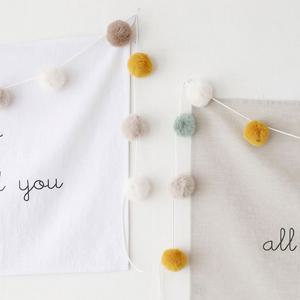 데코토닉 코지 폼폼 가렌드(컬러4종)