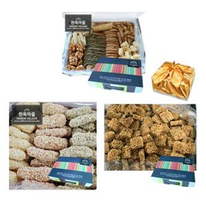 초특가한과 4번세트 전병+유과+쌀강정 보자기포장