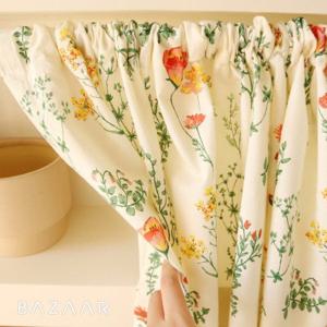 로즐리 광목 바란스 커튼(기본형/150x45)+압축봉