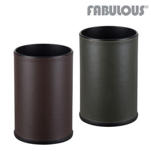 패블러스 더룸레더 10리터 인테리어 오픈 쓰레기통