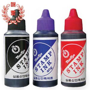 매표 스탬프패드잉크/인주/매표인주/사각인주/도장/고무인/스탬