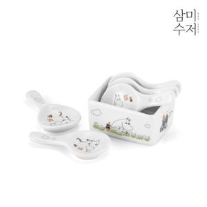 [삼미수저] 무민 더키친 원형 수저받침세트 6P