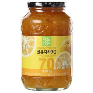 초록원 꿀유자차70 1kg  (당침유자70% 함유)